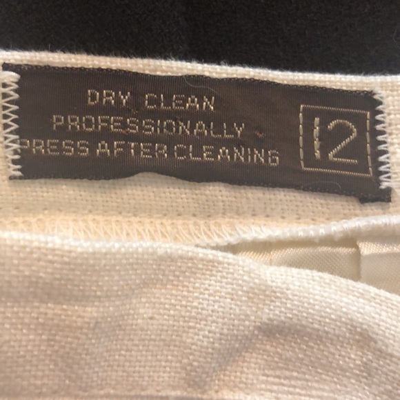 Jack Henry Sz 12 ivory Linen skirt, fully lined - Picture 8 of 8